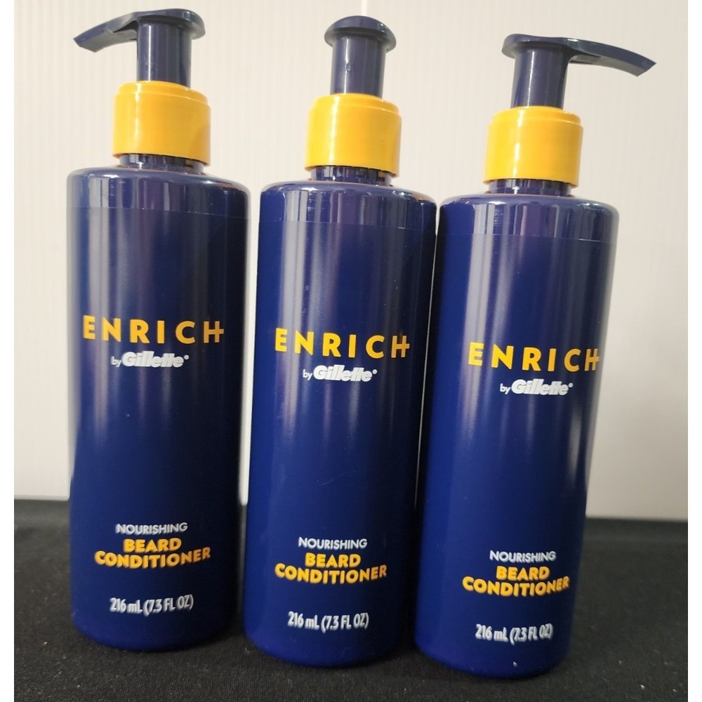 Gillette Enrich Beard Conditioner 7.3 OZ (3) NEW